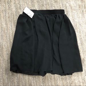 American Apparel Black Chiffon Skirt
